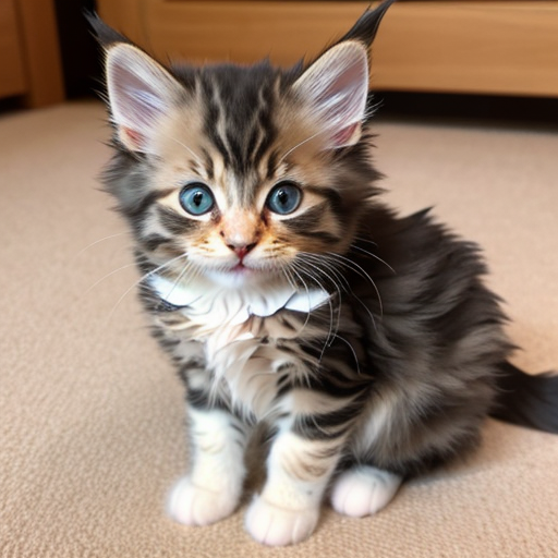 cute maine coon kitten:cyberrealistic_1_3:1509058821